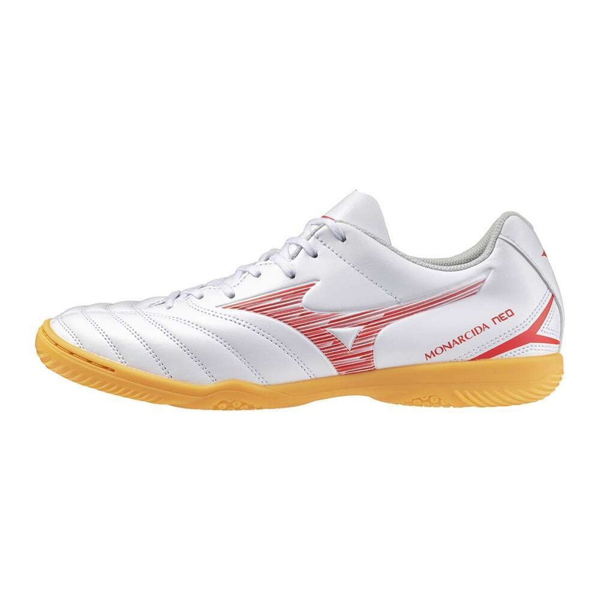 Vista principal Chuteira Futsal Masculina Mizuno Monarcida Neo III Select IN Branco Mizuno