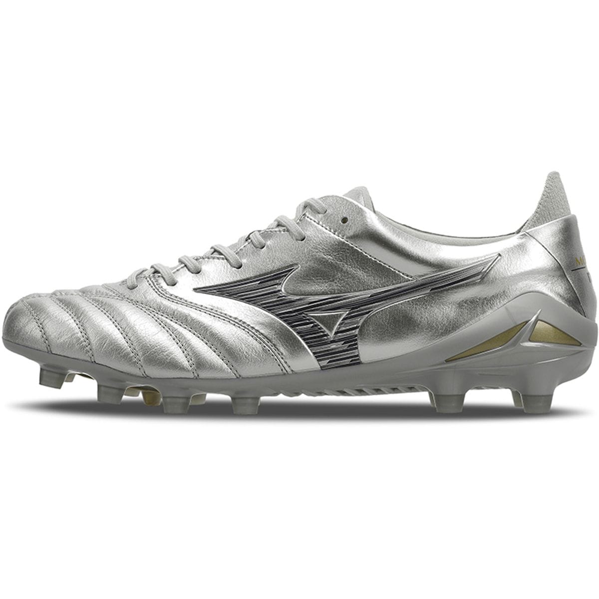 Chuteira de Campo Masculina Mizuno Morelia Neo IV Japan Prata