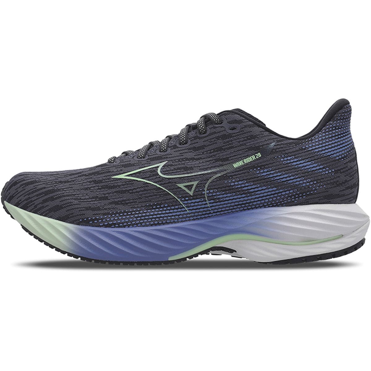 Vista principal Tênis de Corrida Masculino Mizuno Wave Rider 28 Azul Mizuno