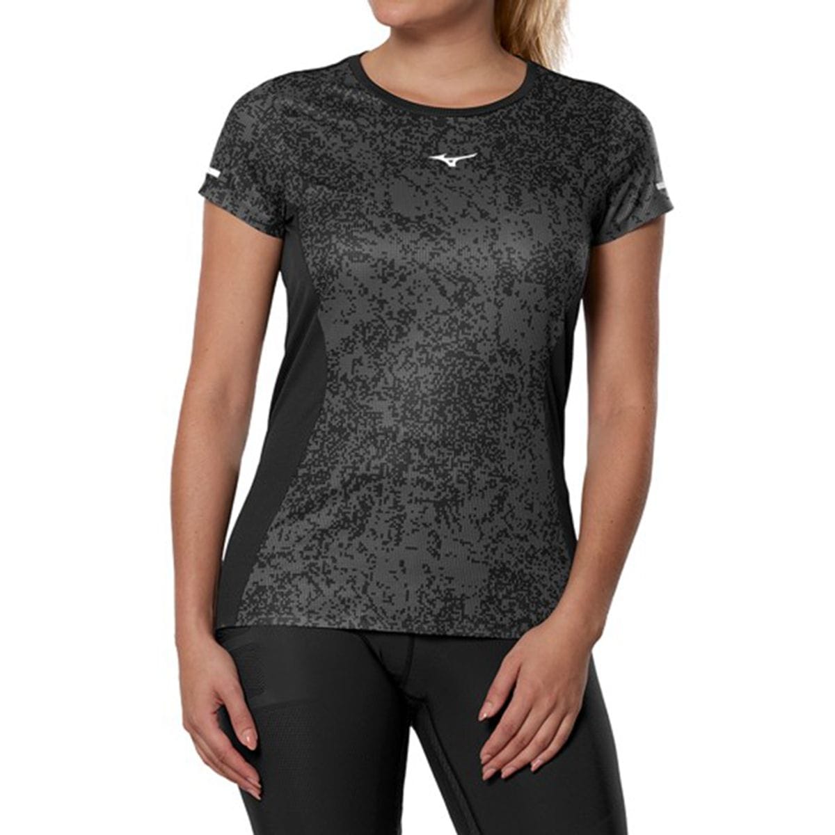 Camiseta de Corrida Feminina Mizuno Premium Aero Tee Preto