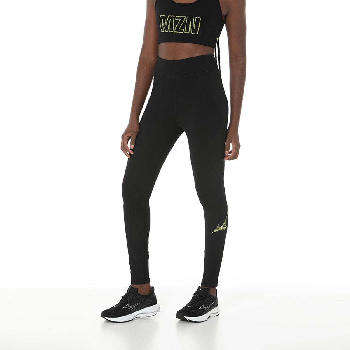 Legging de Corrida Feminina Mizuno Run Easy Preto