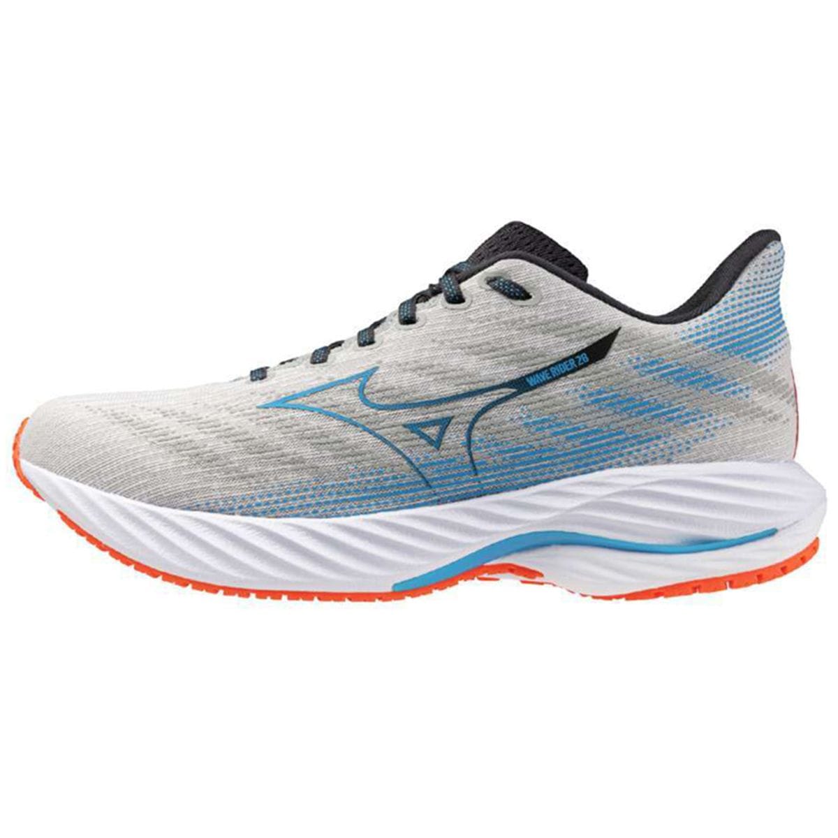 Vista principal Tênis de Corrida Masculino Mizuno Wave Rider 28 Cinza Mizuno