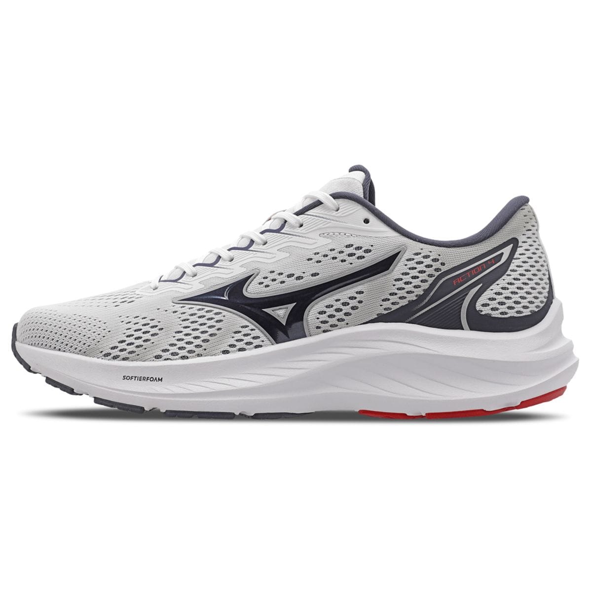 Vista principal Tênis de Corrida Masculino Mizuno Action 4 Branco Mizuno