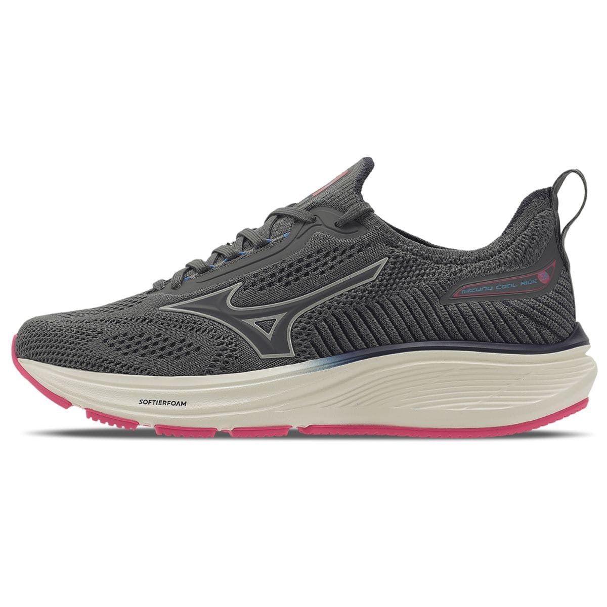Tênis de Corrida Feminino Mizuno Cool Ride 3 Cinza