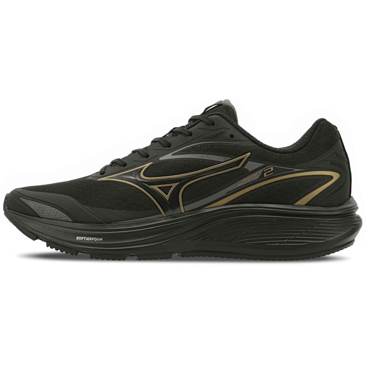 Vista principal Tênis de Corrida Mizuno Atlantis 2 Masculino Preto Mizuno