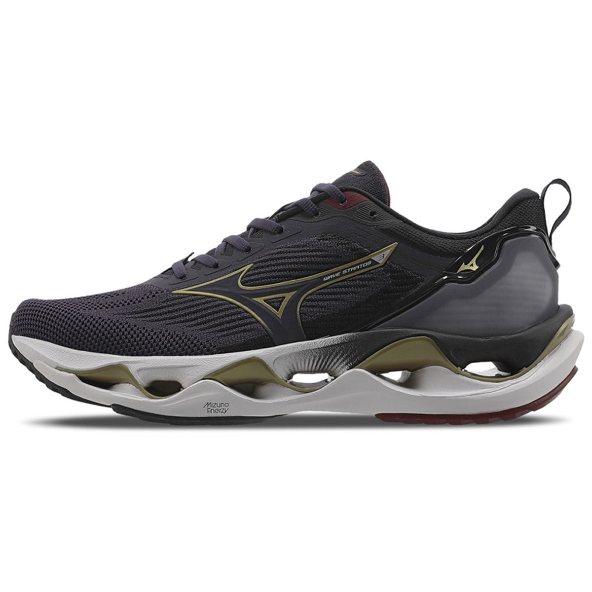 Vista principal Tênis de Corrida Masculino Mizuno Wave Stratos 3 Azul Mizuno