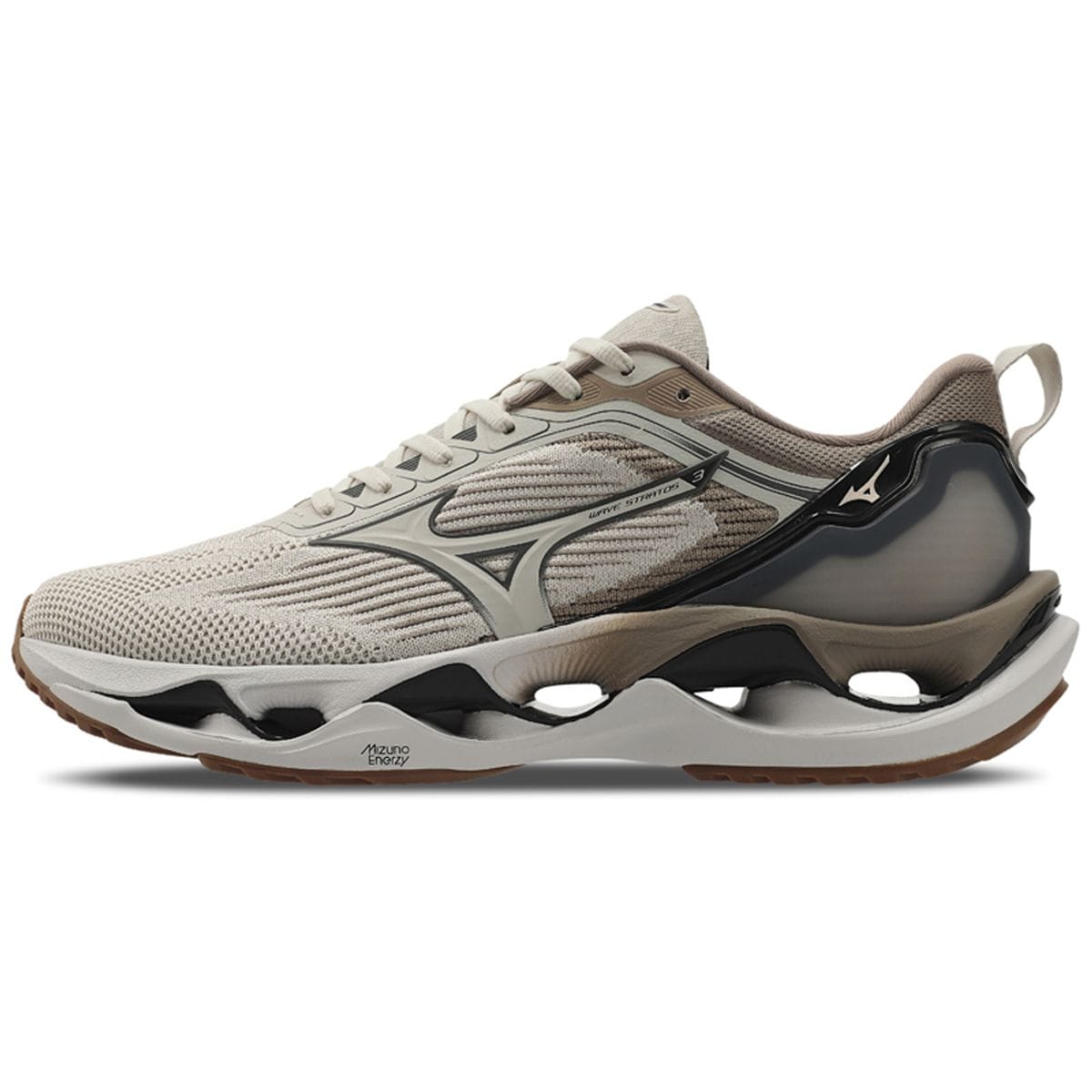 Tênis de Corrida Mizuno Wave Stratos 3 Bege