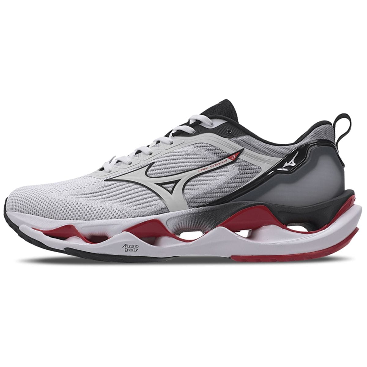 Tênis de Corrida Masculino Mizuno Wave Stratos 3 Branco