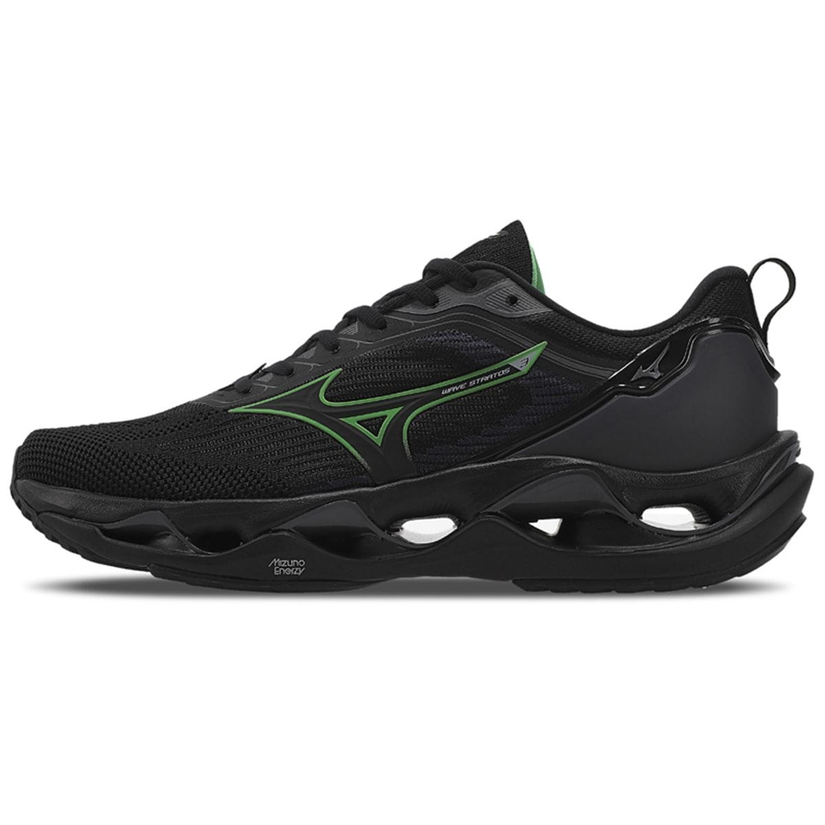 Tênis de Corrida Masculino Mizuno Wave Stratos 3 Preto