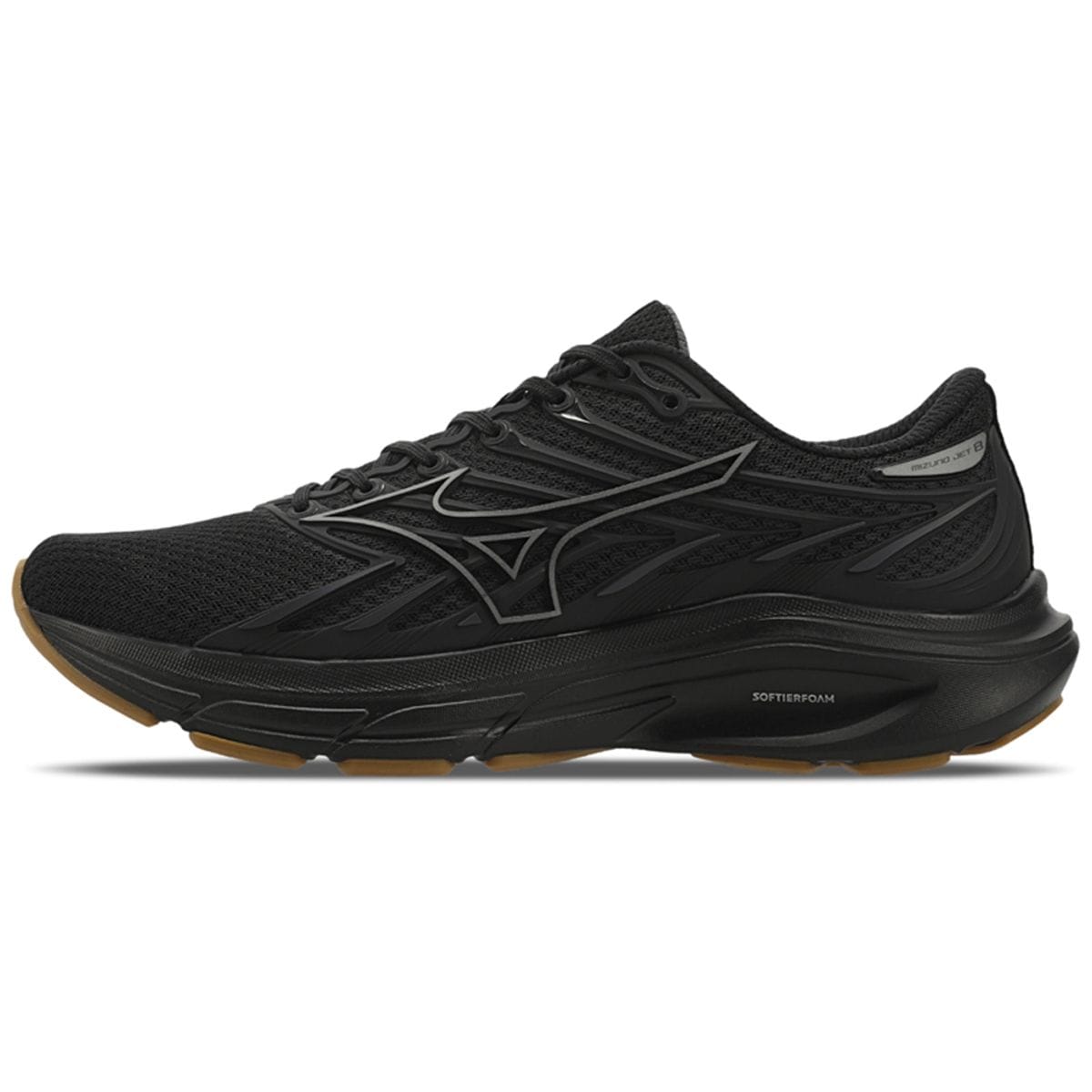 Vista principal Tênis de Corrida Masculino Mizuno Jet 8 Preto Mizuno