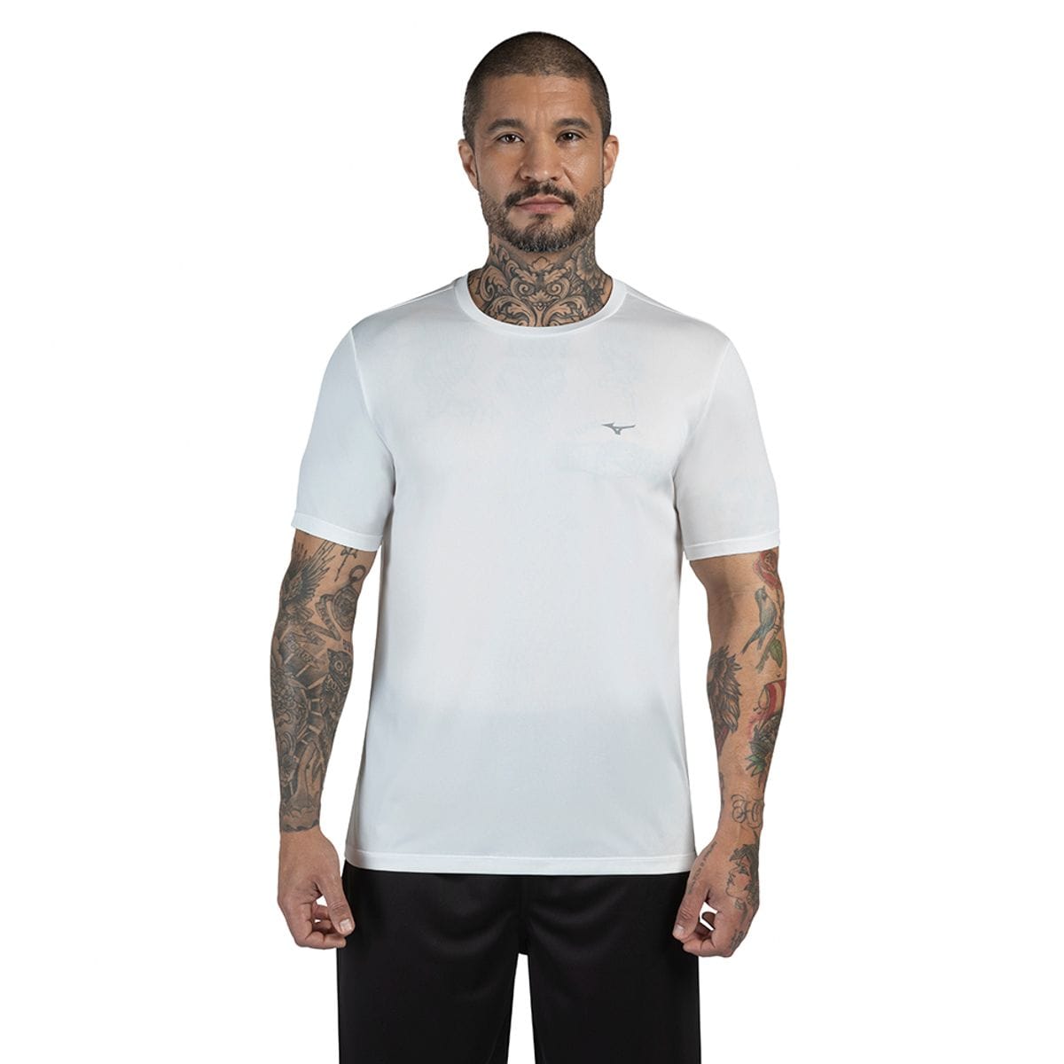 Camiseta de Treino Masculina Mizuno Energy Branco
