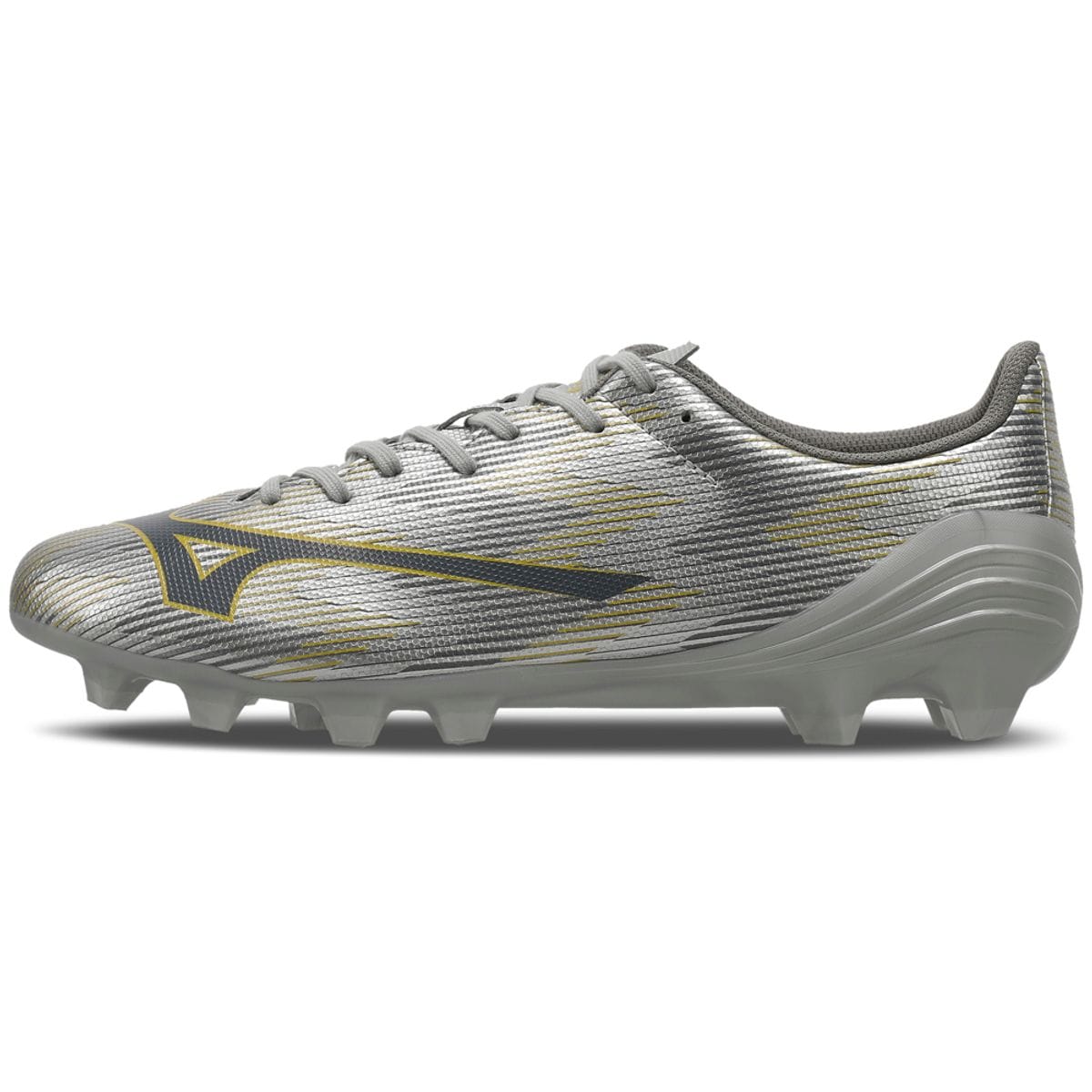 Chuteira de Campo Masculina Mizuno Alpha II Select MD Prata