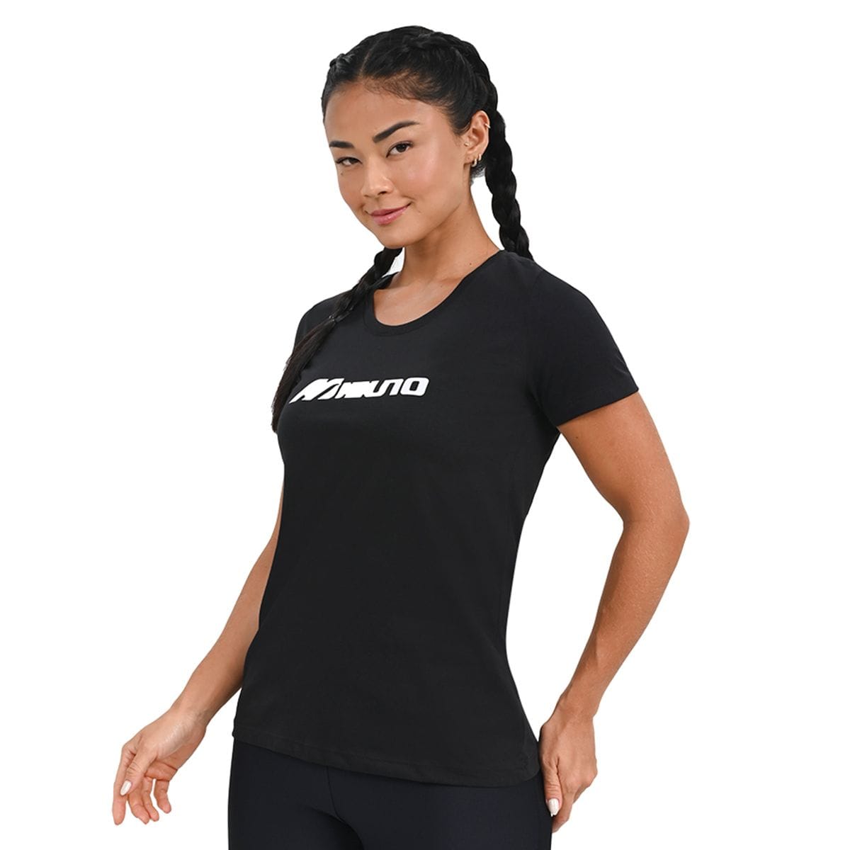 Camiseta Casual Feminina Mizuno Basic Run Preto