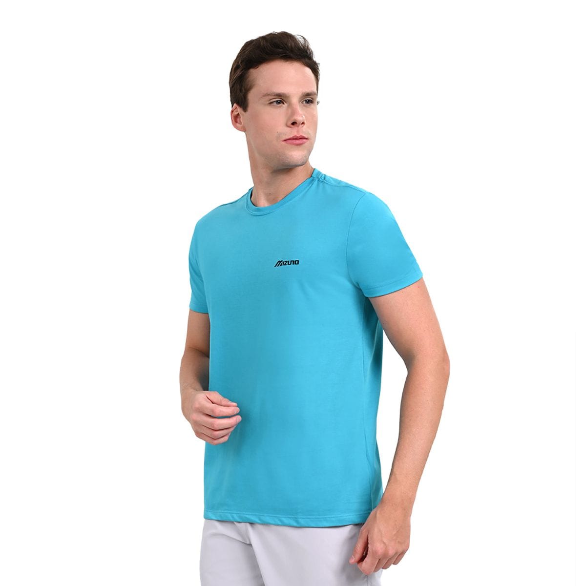 Camiseta Casual Masculina Mizuno Basic Logo Azul