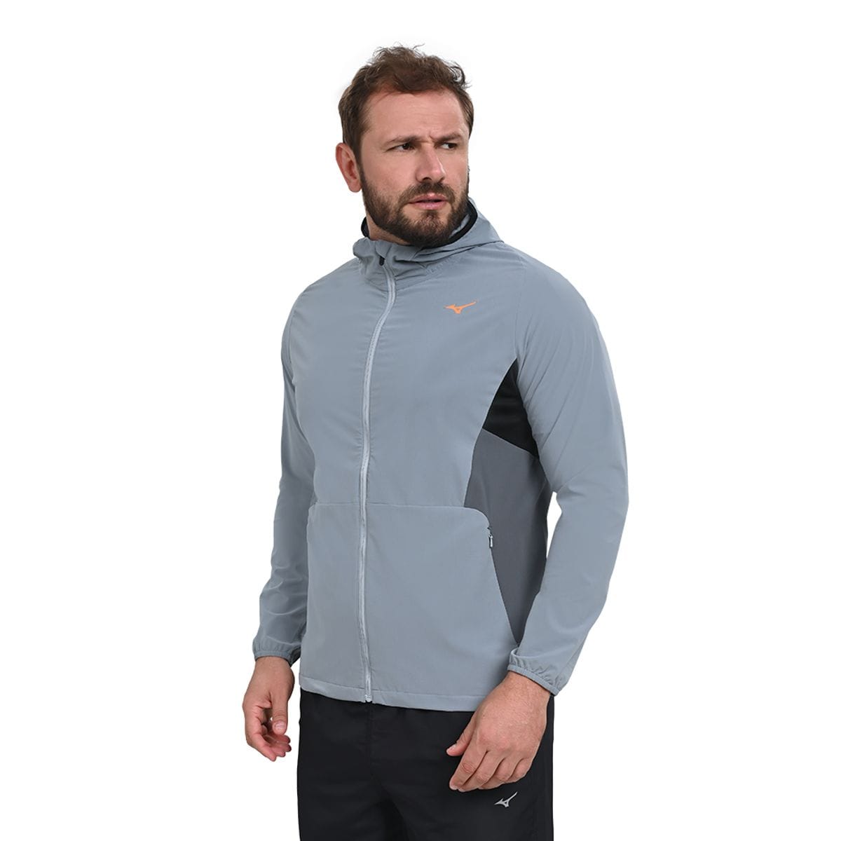 Jaqueta de Corrida Masculina Mizuno Aero Azul