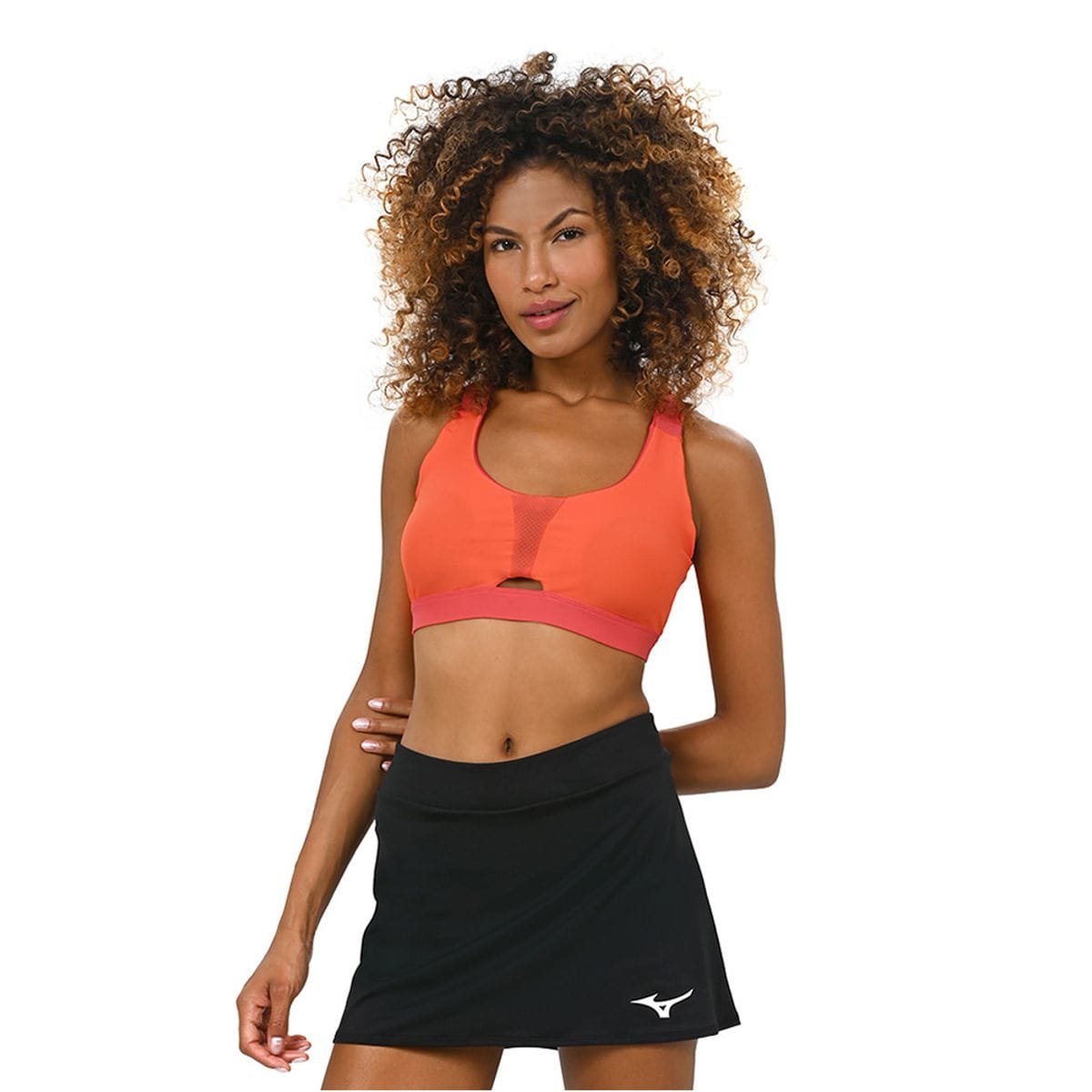 Top de Treino Feminino Mizuno High Support Laranja