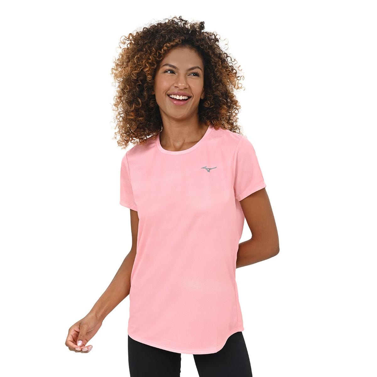 Camiseta de Treino Feminina Mizuno Core Graphic Laranja