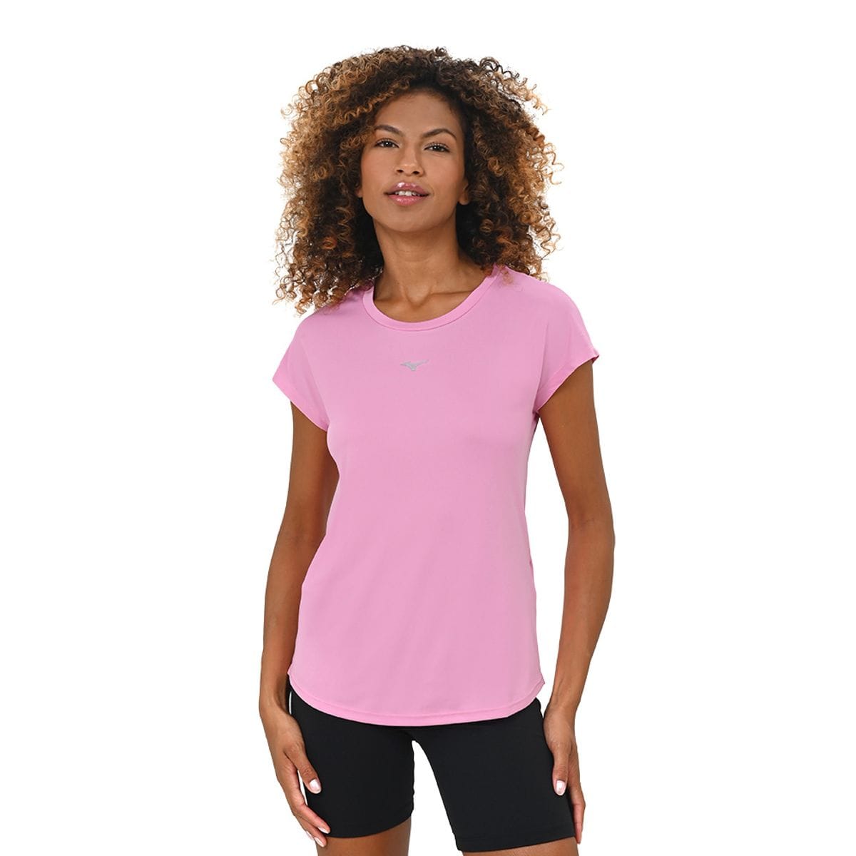 Camiseta de Corrida Feminina Mizuno Spark New Rosa