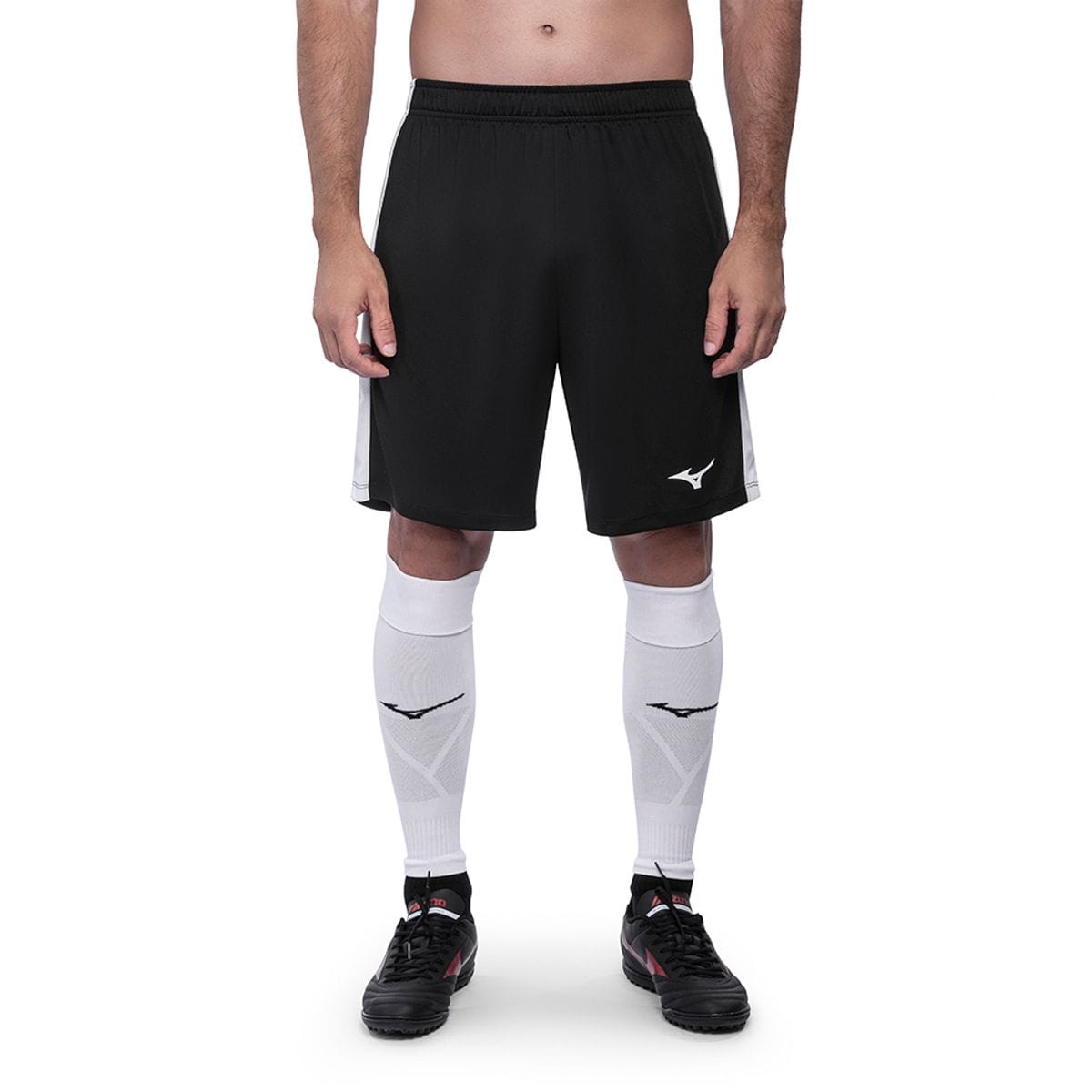 Vista principal Shorts de Futebol Masculino Mizuno II Preto Mizuno