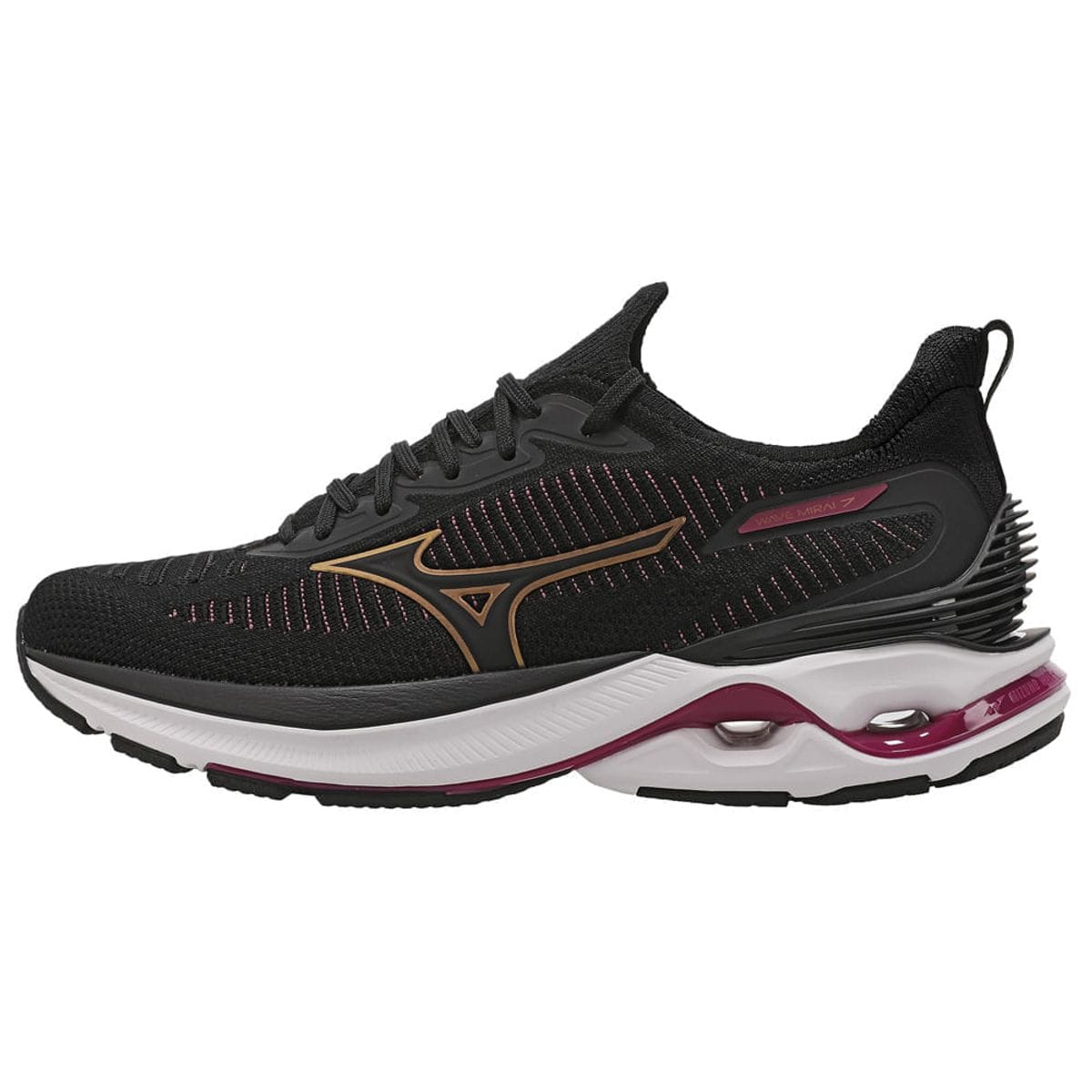 Tênis de Corrida Mizuno Wave Mirai 7 Feminino Preto