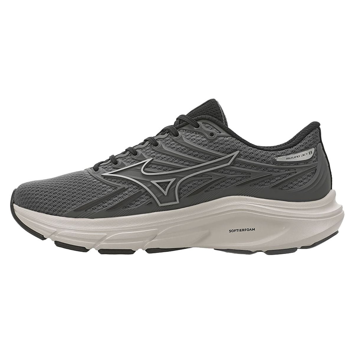 Tênis de Corrida Mizuno Jet 8 Masculino Cinza