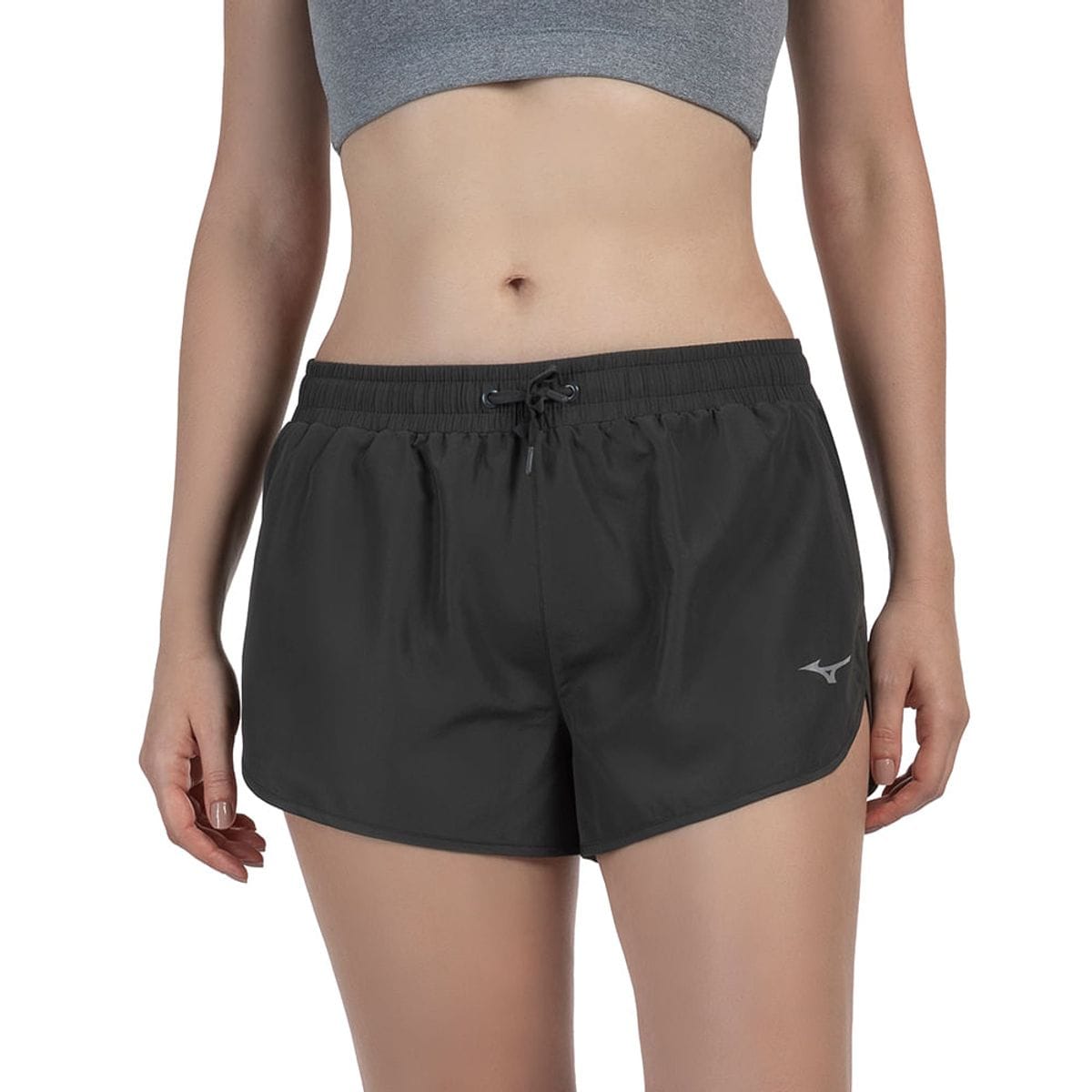 Shorts de Treino Feminino Mizuno Essence Cinza