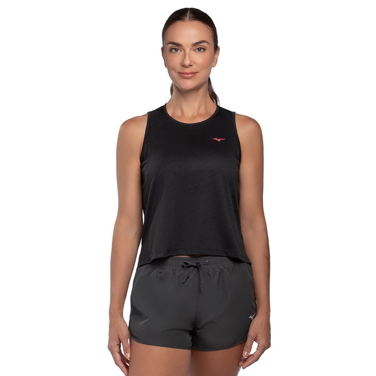 Regata Cropped de Treino Feminina Mizuno Soul Fit Preto