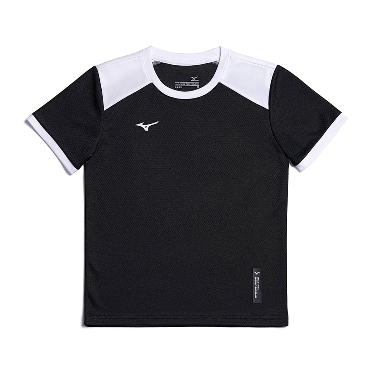 Camiseta de Futebol Infantil Mizuno I Jr Preto