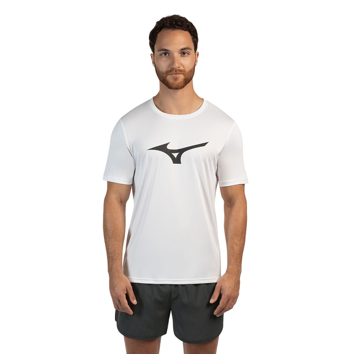 Camiseta de Corrida Masculina Mizuno Run Spark Branco