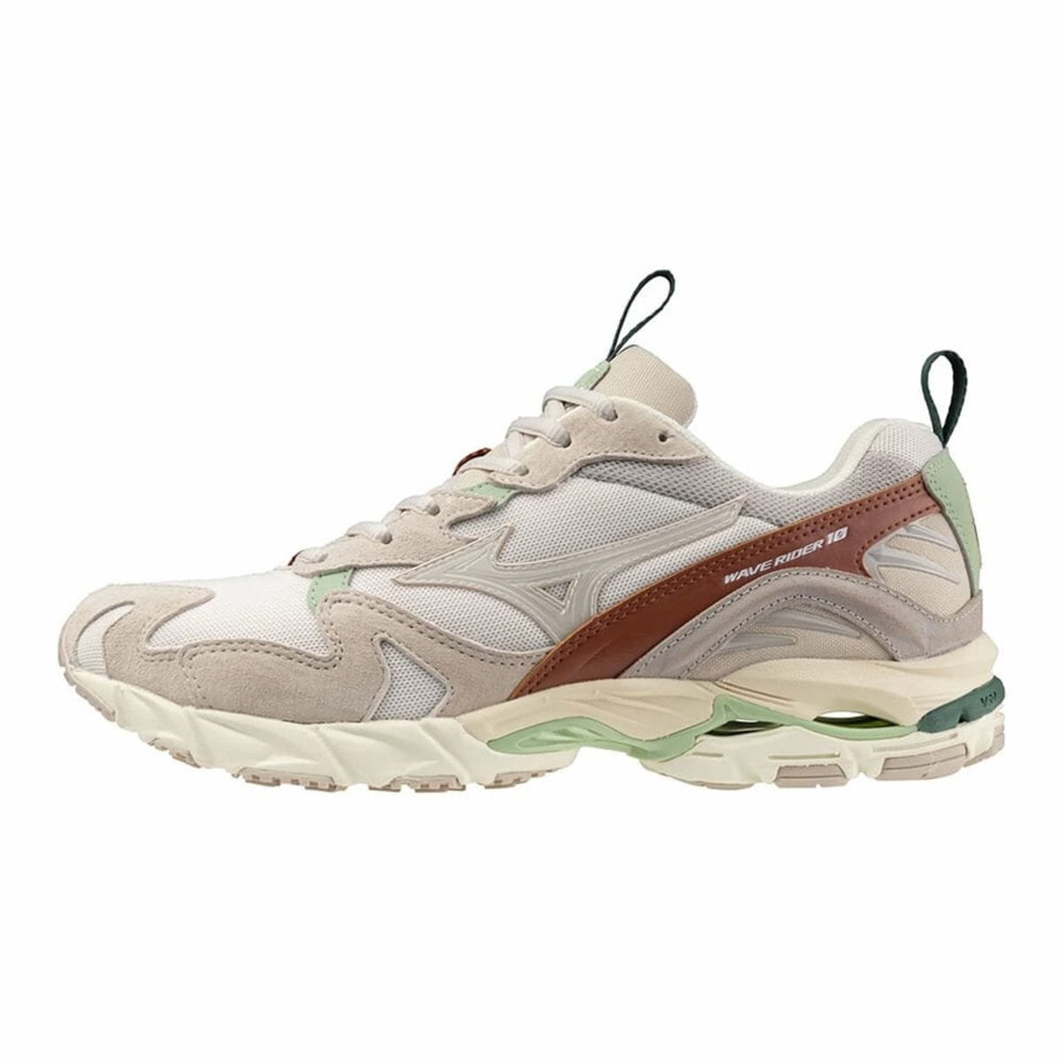 Tênis Casual Mizuno Wave Rider 10 Premium Bege