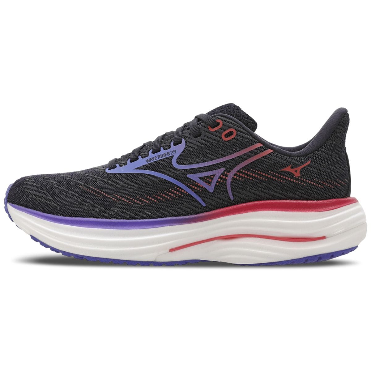 Vista principal Tênis de Corrida Mizuno Wave Rider 29 Feminino Cinza Mizuno
