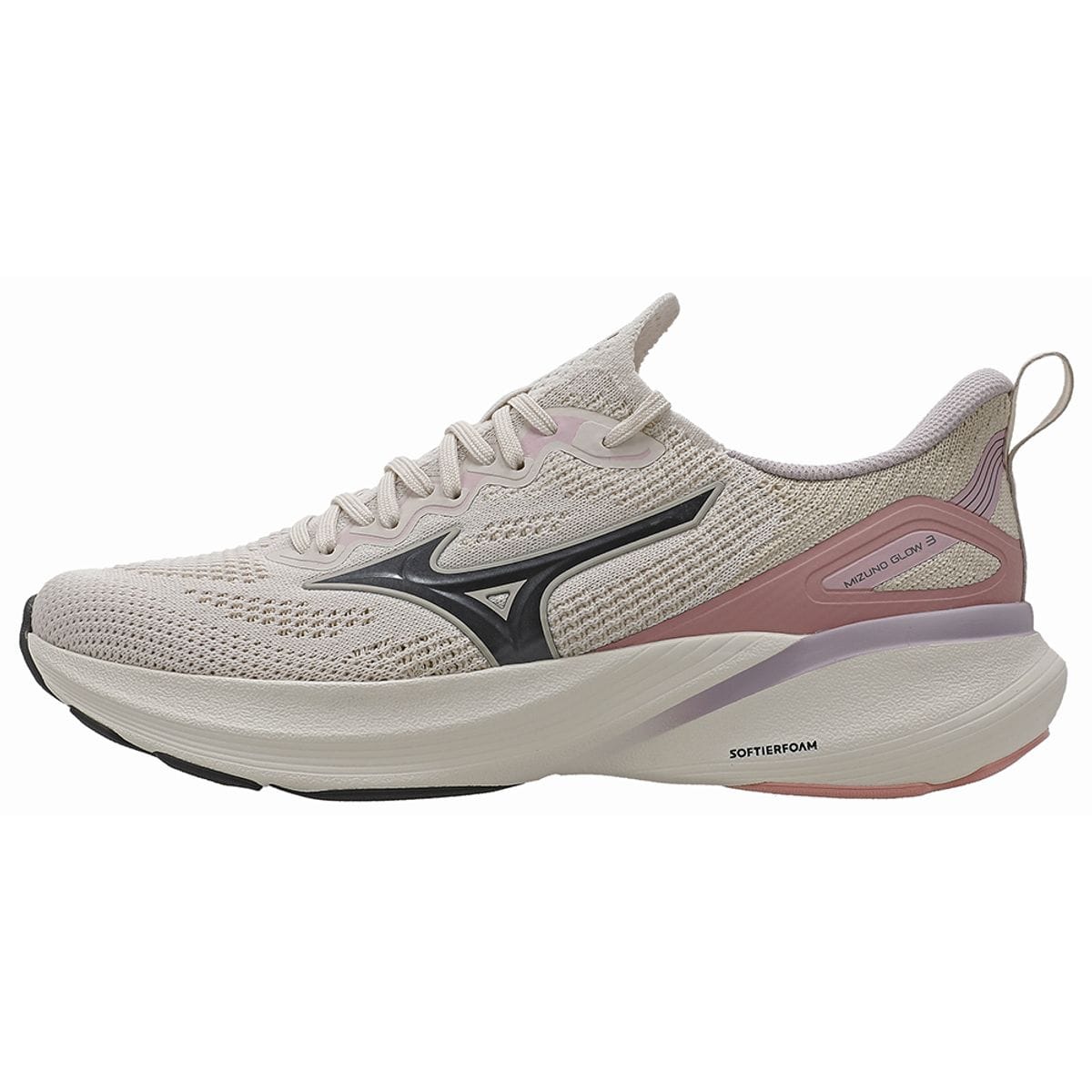 Tênis de Corrida Mizuno Glow 3 Feminino Bege
