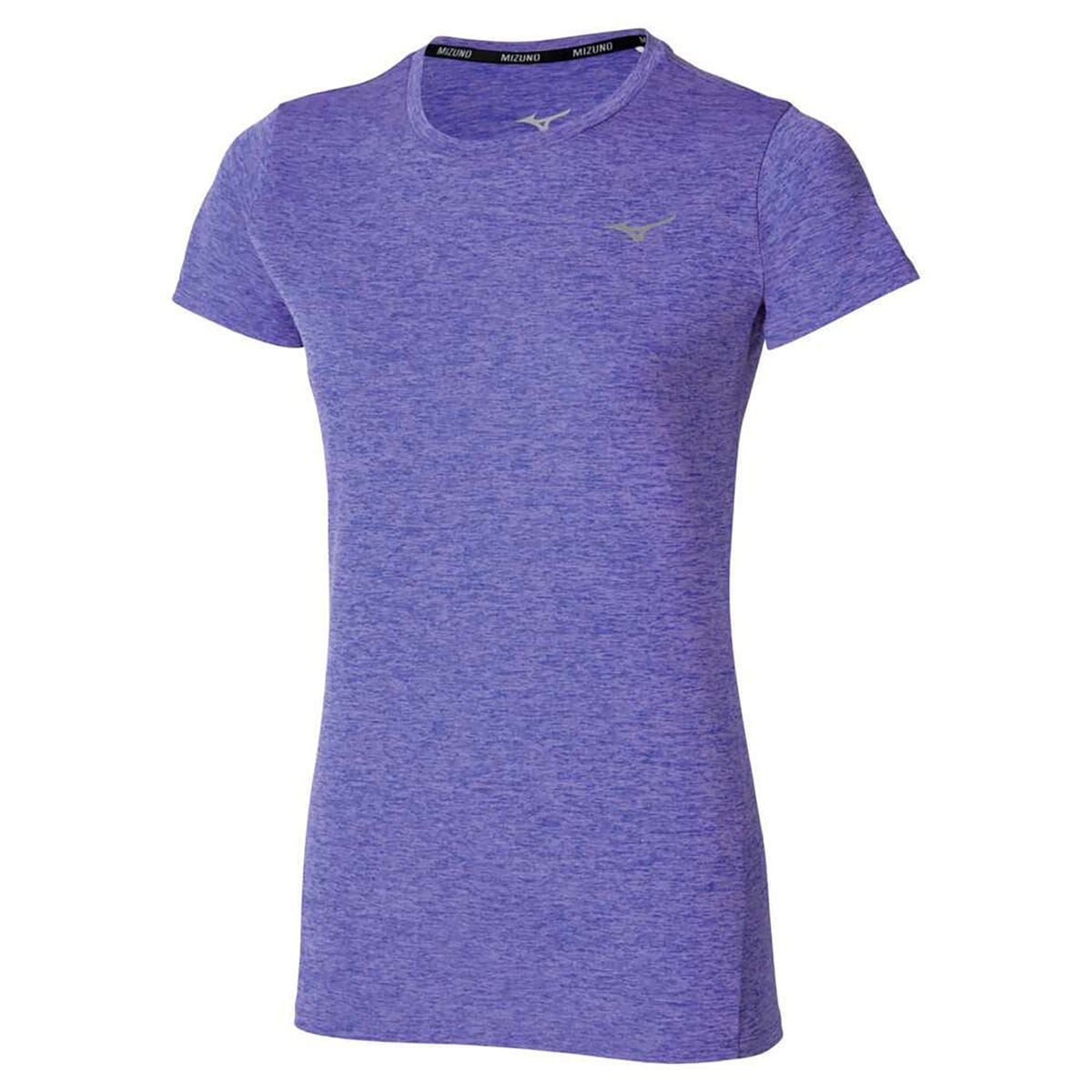 Vista principal Camiseta de Corrida Mizuno Core Impulse Feminina Roxo Mizuno