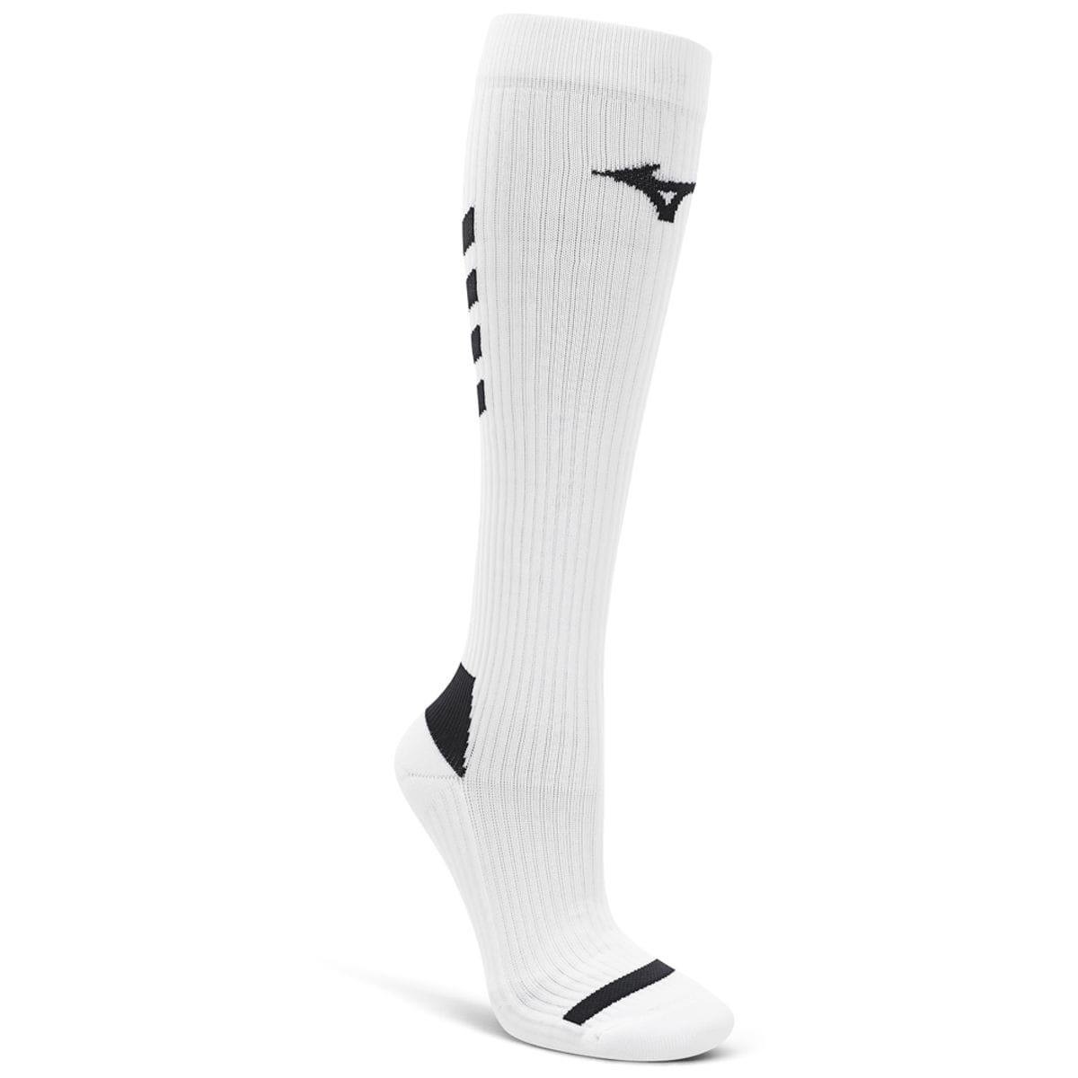 Meia Mizuno Compressão Performance II Cano Alto Branco