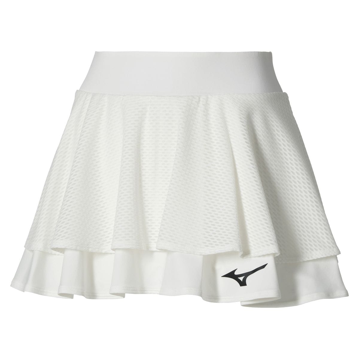 Vista principal Saia de Tennis Mizuno Daybreakers Feminina Branco Mizuno
