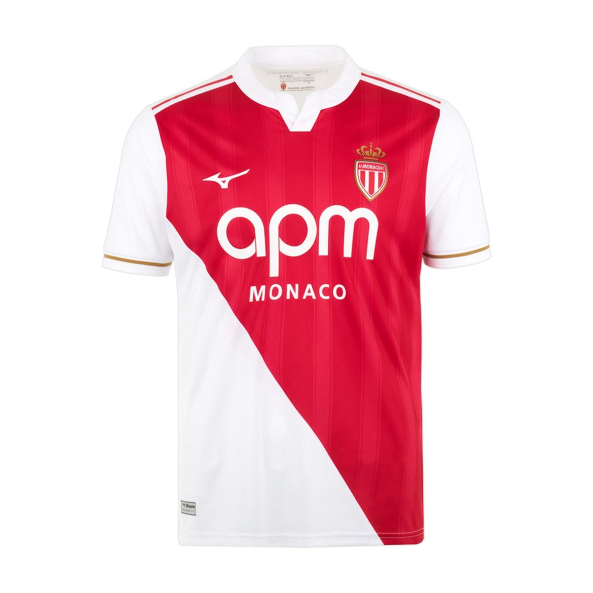 Camiseta de Futebol Mizuno Home Jersey Monaco Vermelho