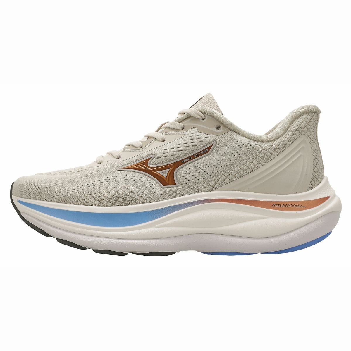 Vista principal Tênis de Corrida Mizuno Wave Skyway Feminino Bege Mizuno