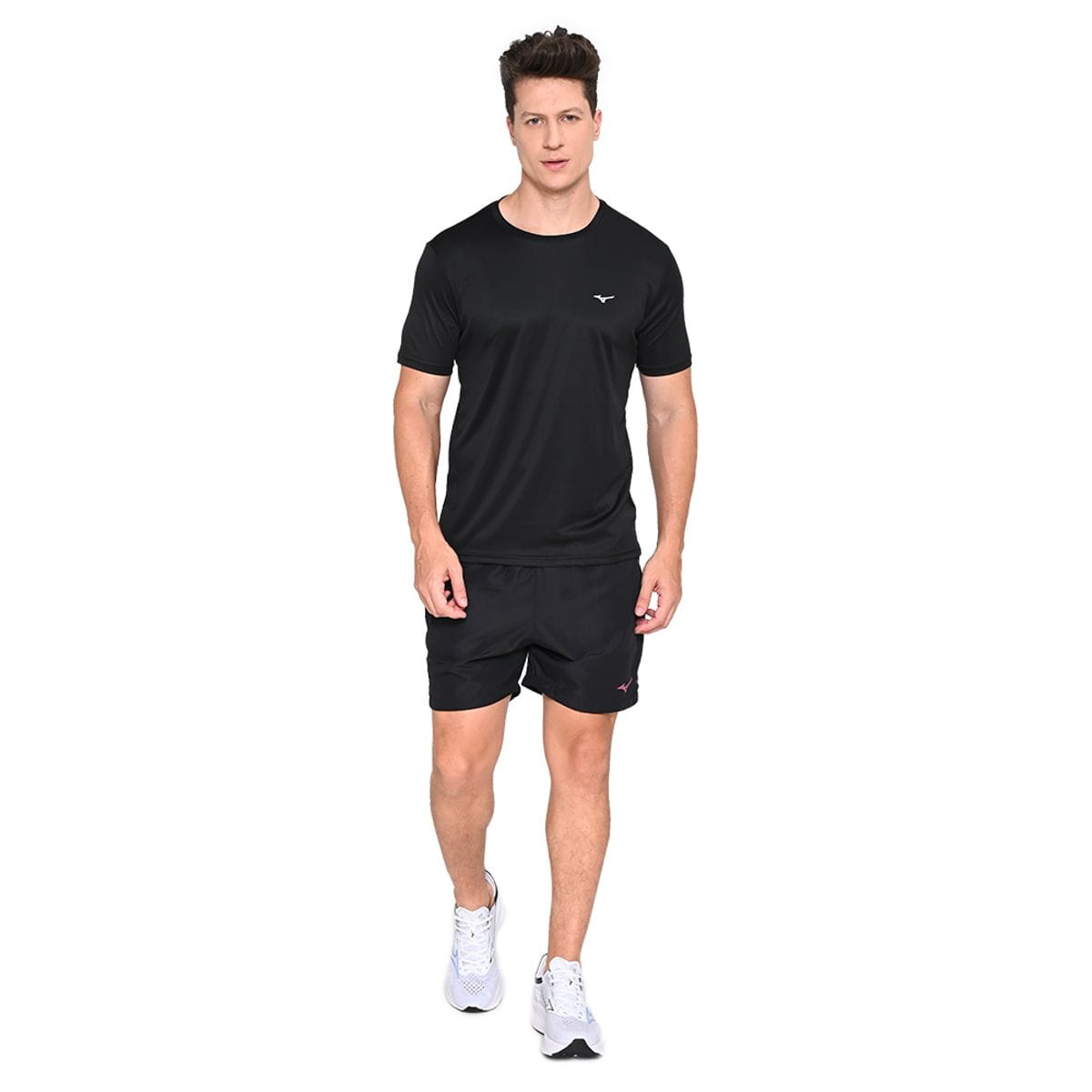Camiseta de Corrida Masculina Mizuno Run Spark 2 Preto