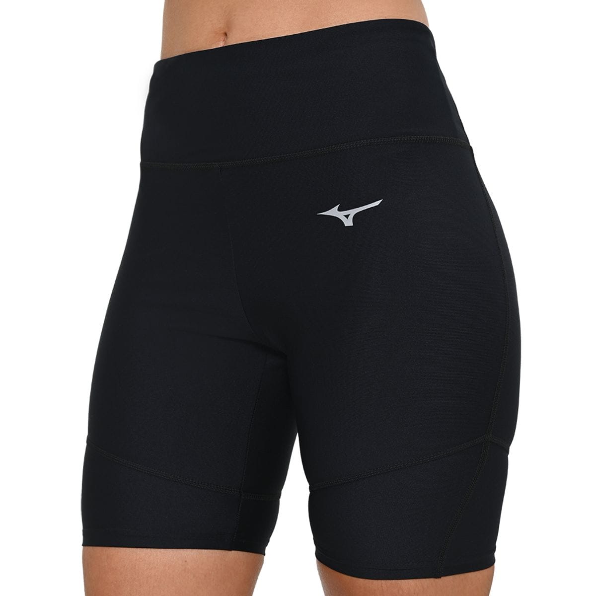 Bermuda de Corrida Feminina Mizuno Impulse Core Mid tight Preto