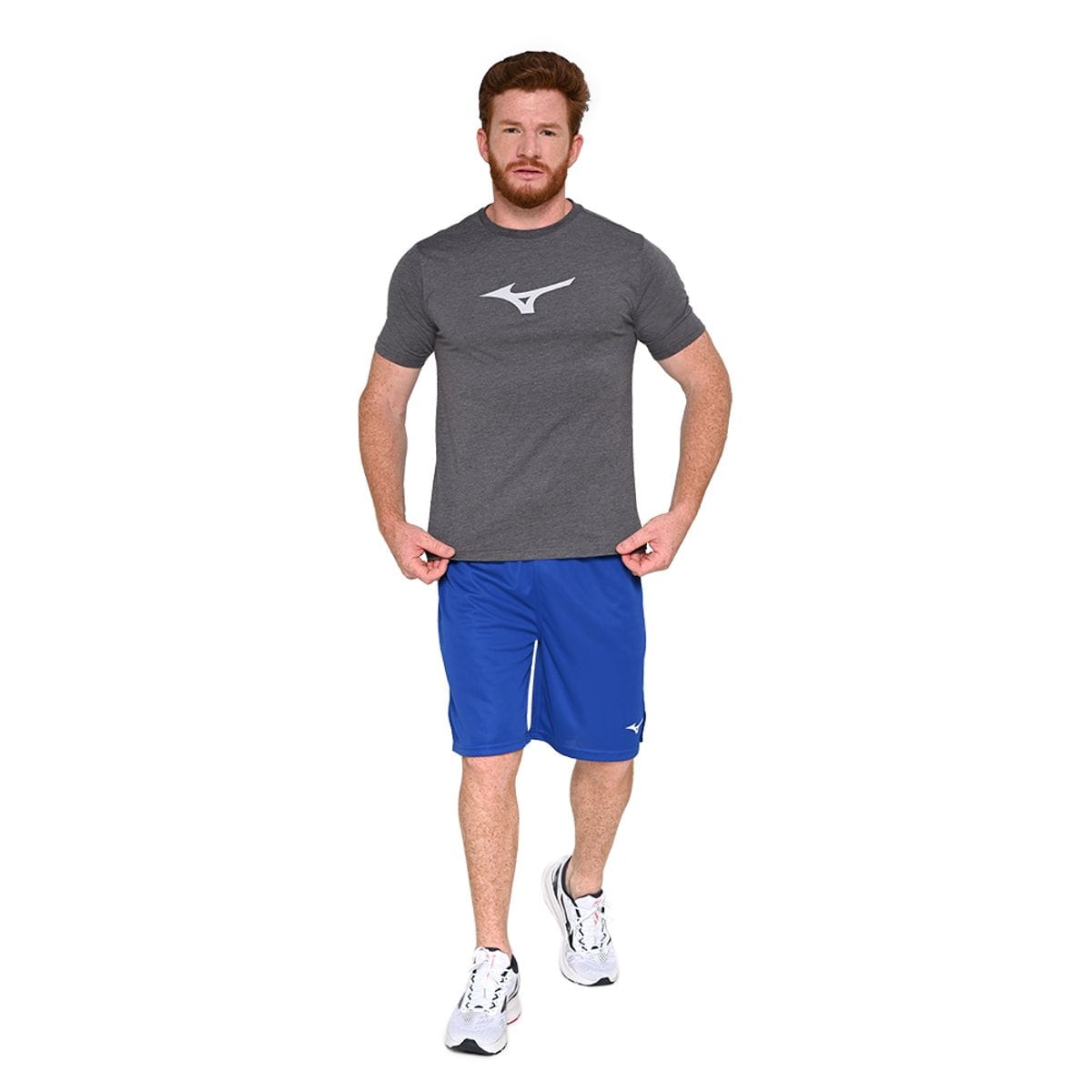 Camiseta de Treino Masculina Mizuno Lifestyle Cinza