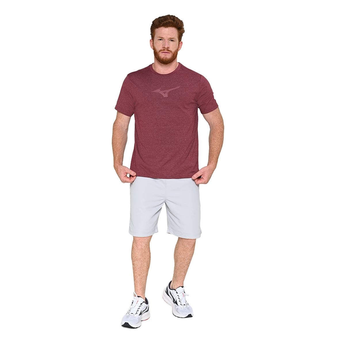 Camiseta de Treino Masculina Mizuno Lifestyle Roxo