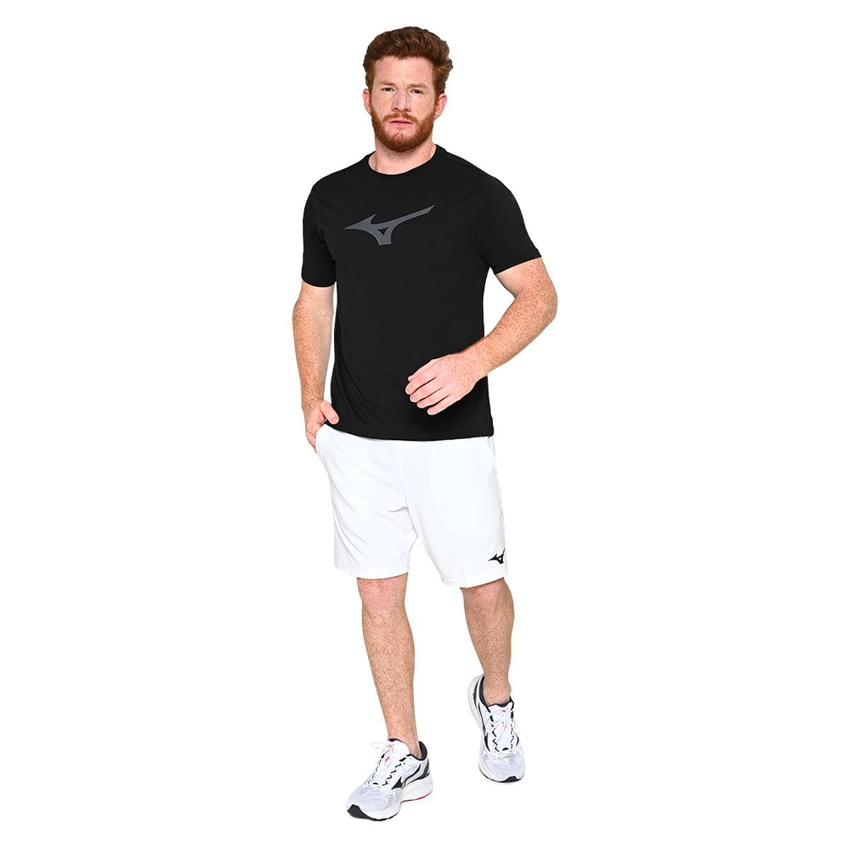 Camiseta Mizuno Basic Big Masculina Preto