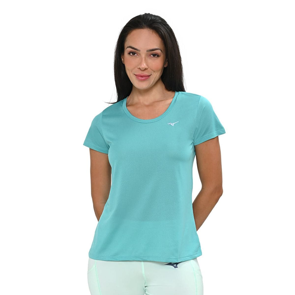 Camiseta de Corrida Feminina Mizuno Nirvana Azul