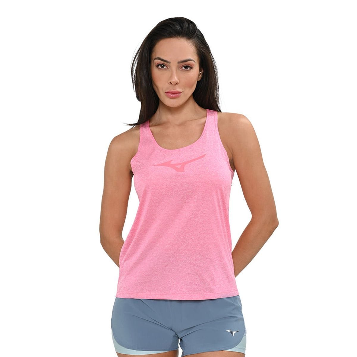 Regata de Corrida Feminina Mizuno Spark Big Logo Rosa