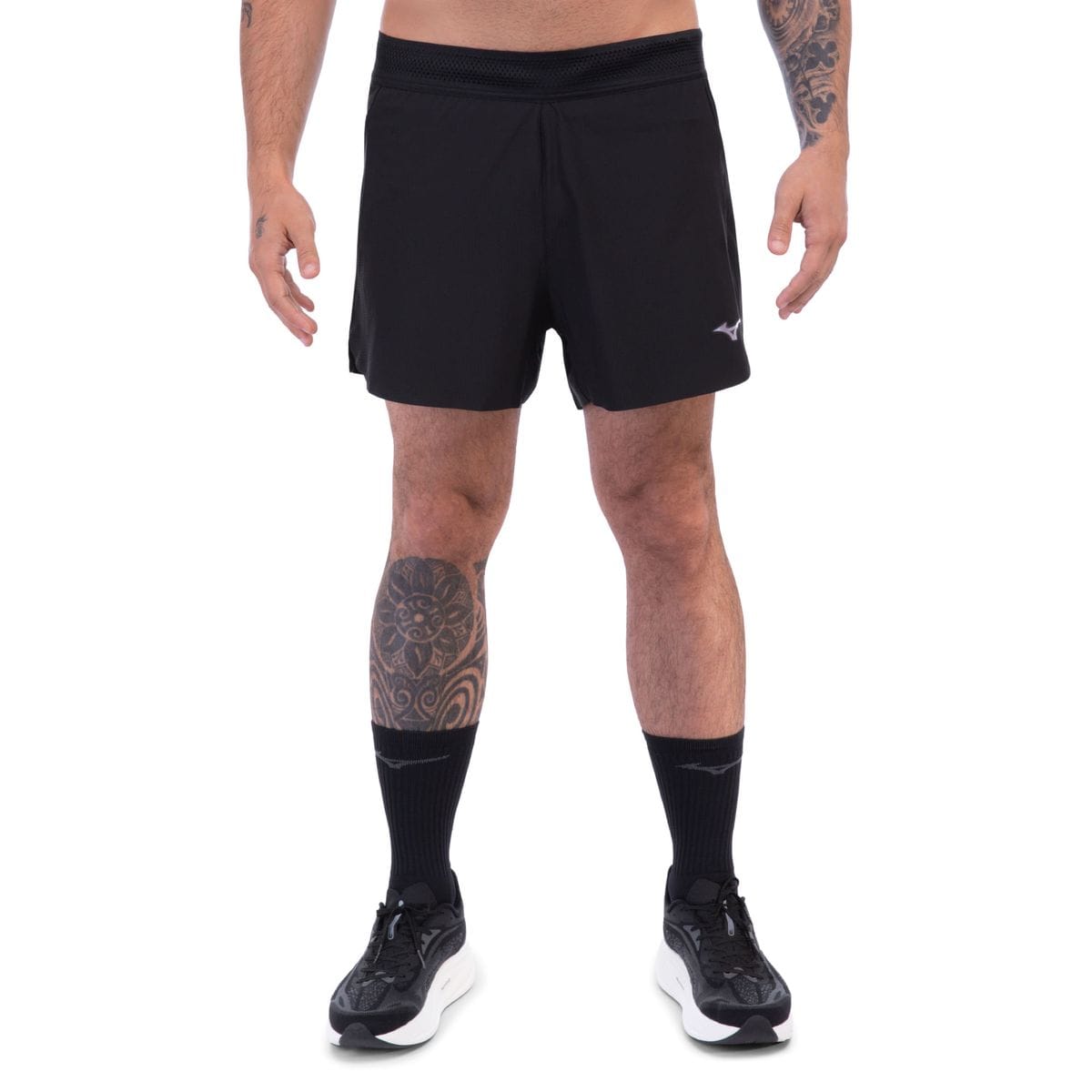 Vista principal Shorts de Corrida Mizuno High 4 Masculino Preto Mizuno