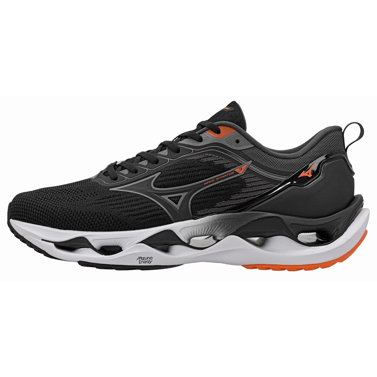 Tênis de Corrida Mizuno Wave Stratos 3 Masculino Preto