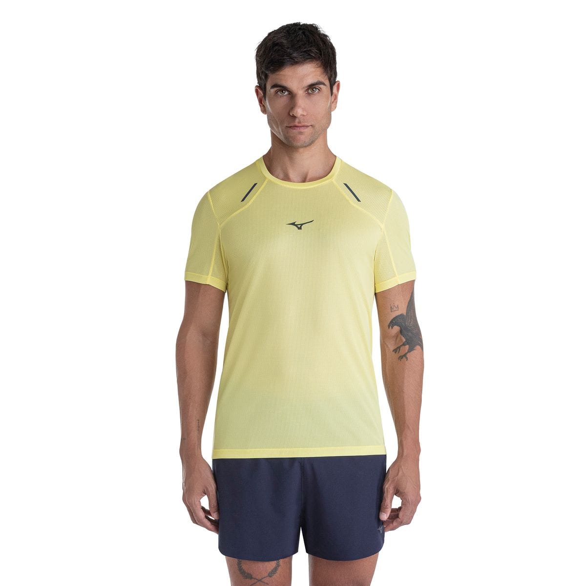 Vista principal Camiseta de Corrida Mizuno High 3 Amarelo Mizuno
