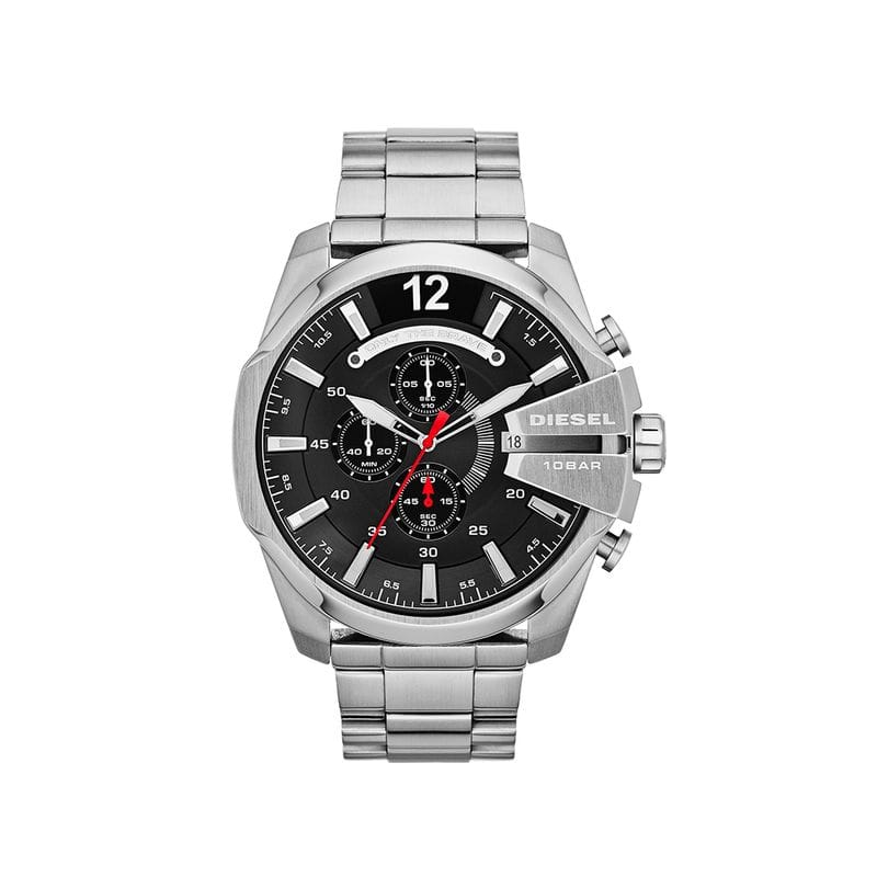 Relógio Diesel Masculino Cronógrafo em Aço Prateado