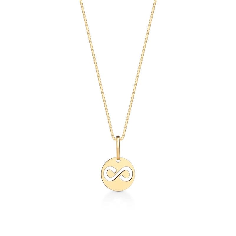 Pingente Infinito em Ouro Amarelo 18k