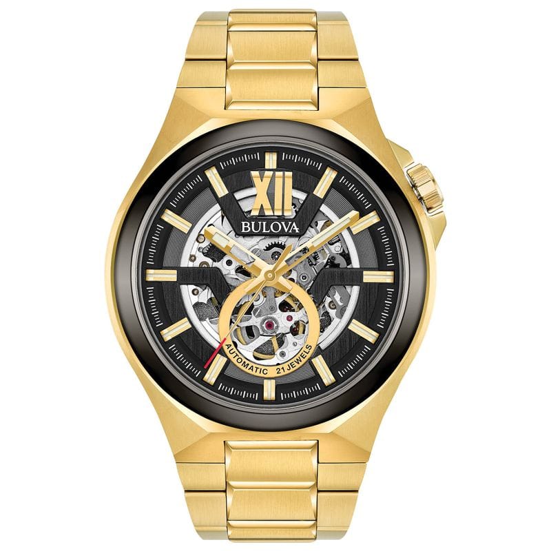 Relógio Bulova Masculino em Aço Dourado